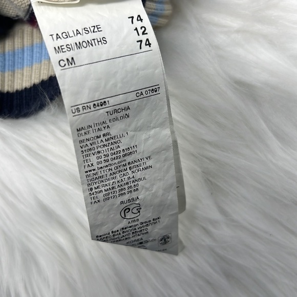 united colors of benetton Argyle Vest Kids 12 Months - Picture 4 of 6